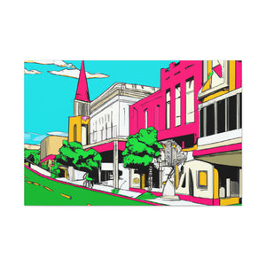 Moonlight Drive-In. - Pop Art Canvas