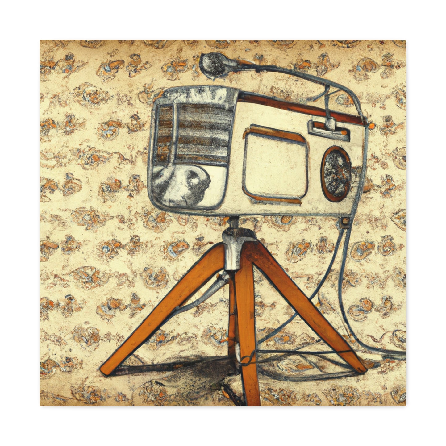 Timewarp Tech - Retro Music and Film Canvas
