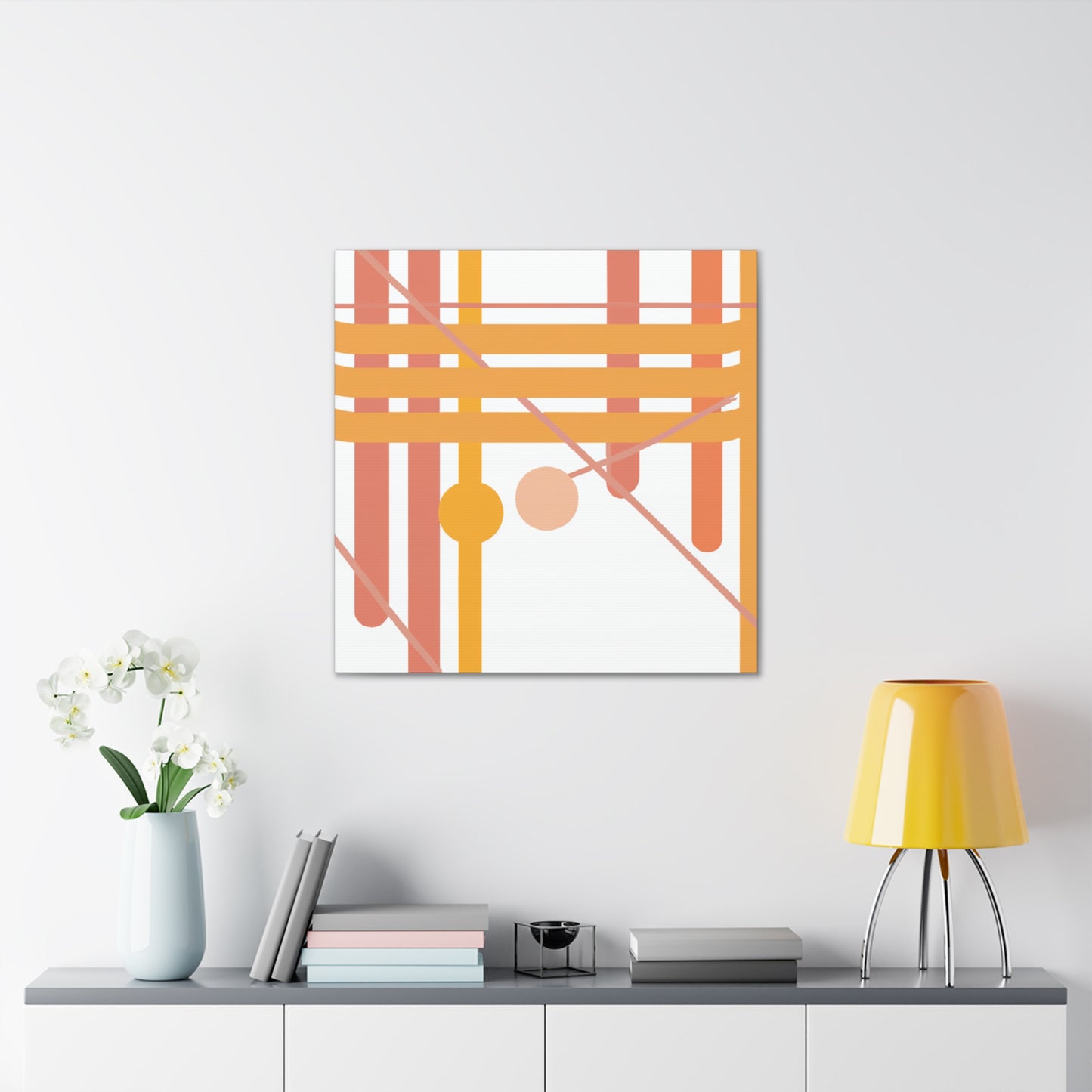 Lagoon Paradise - Midcentury - Canvas