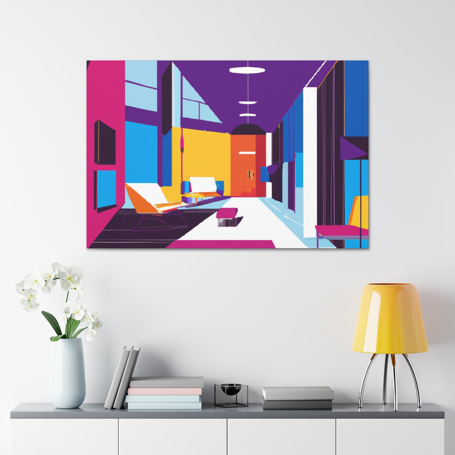 Atomic Radiance - Midcentury - Canvas