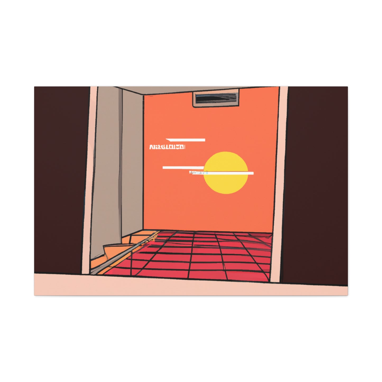Retro Garden Glow - Midcentury - Canvas