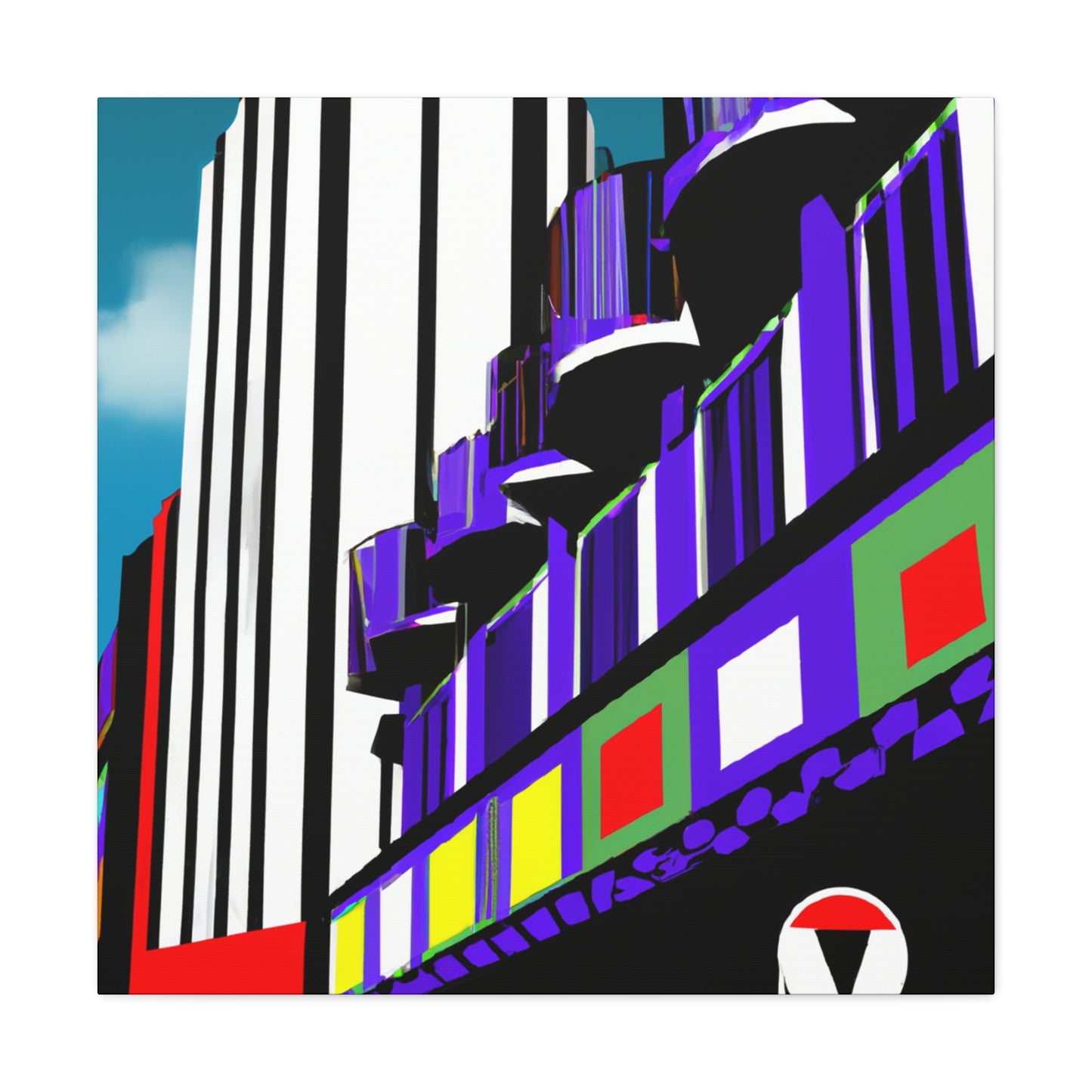 Lola's Fifties Follies. - Architectural Canvas Pop Art