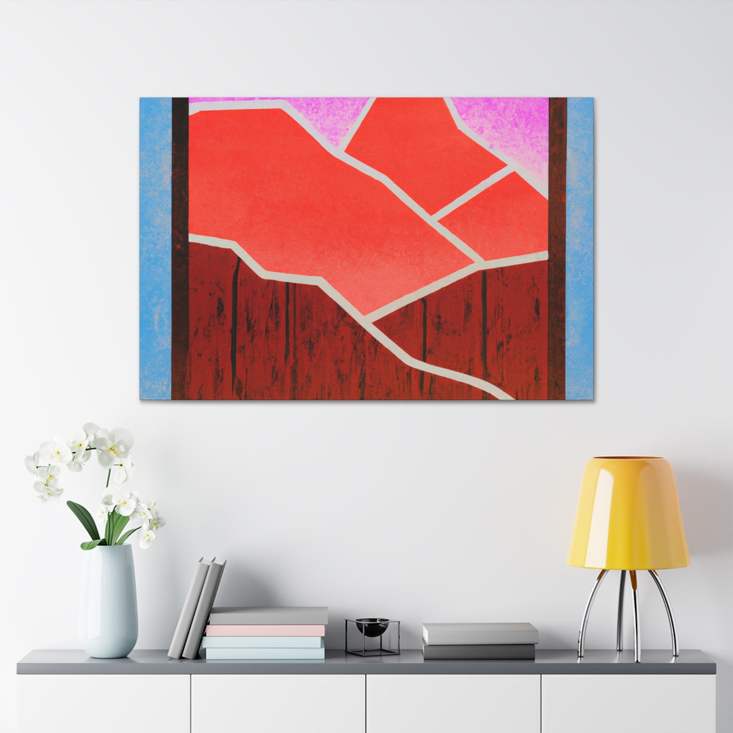 Vibrant Bloom - Midcentury - Canvas