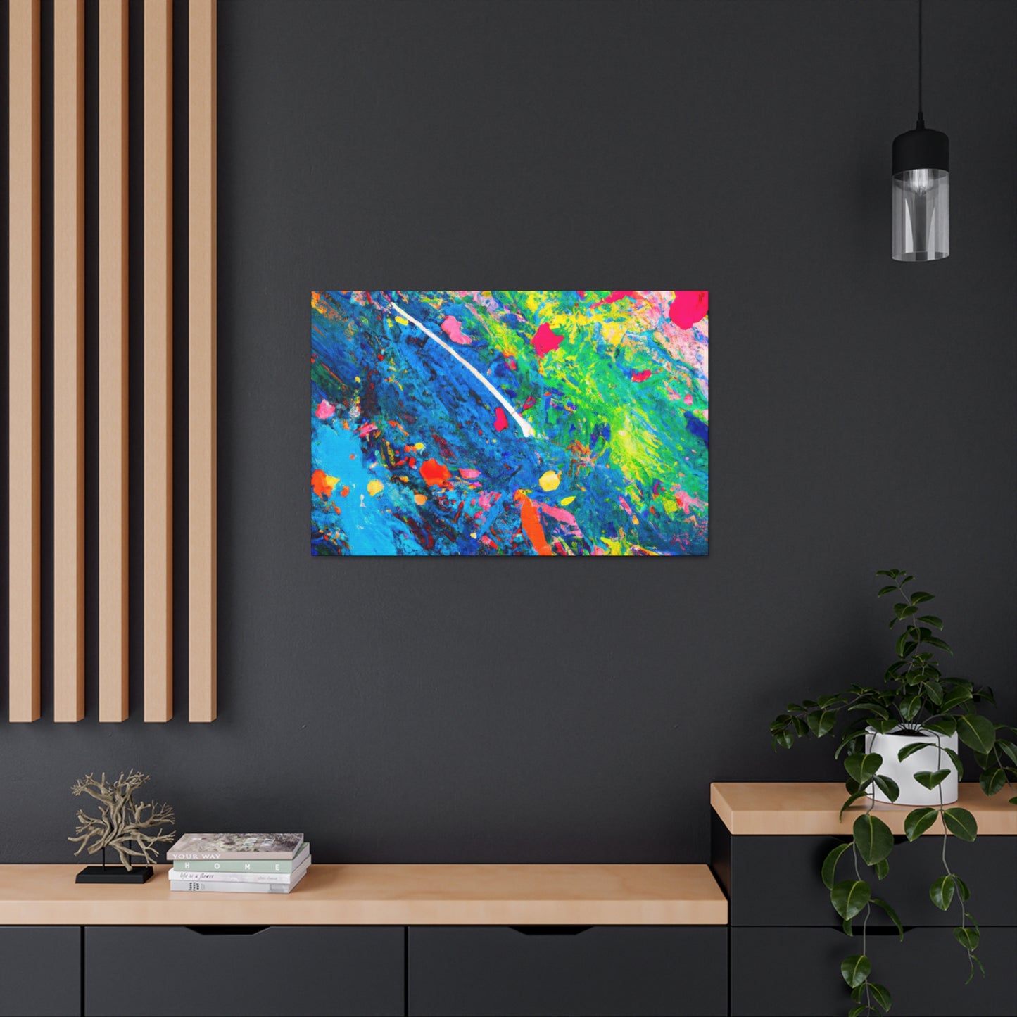 "Playful Pup" - Abstract Canvas
