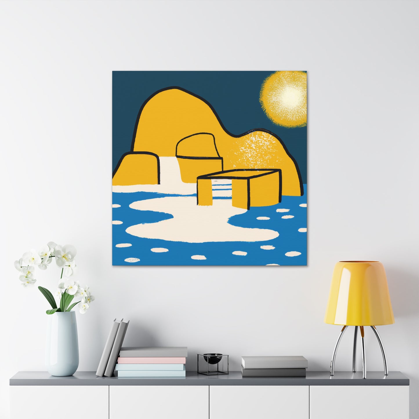 Zen Garden - Midcentury - Canvas