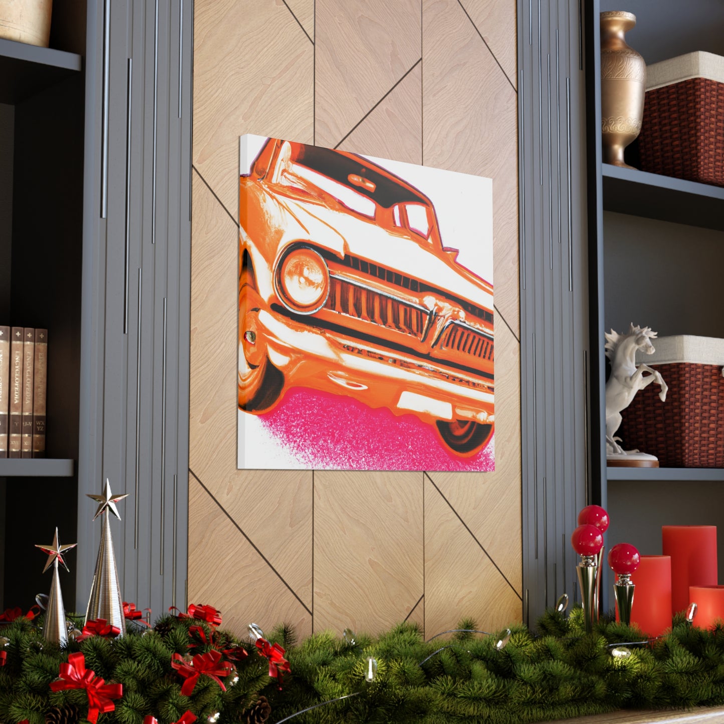 "Classic Car Curtains" - Automobile Canvas