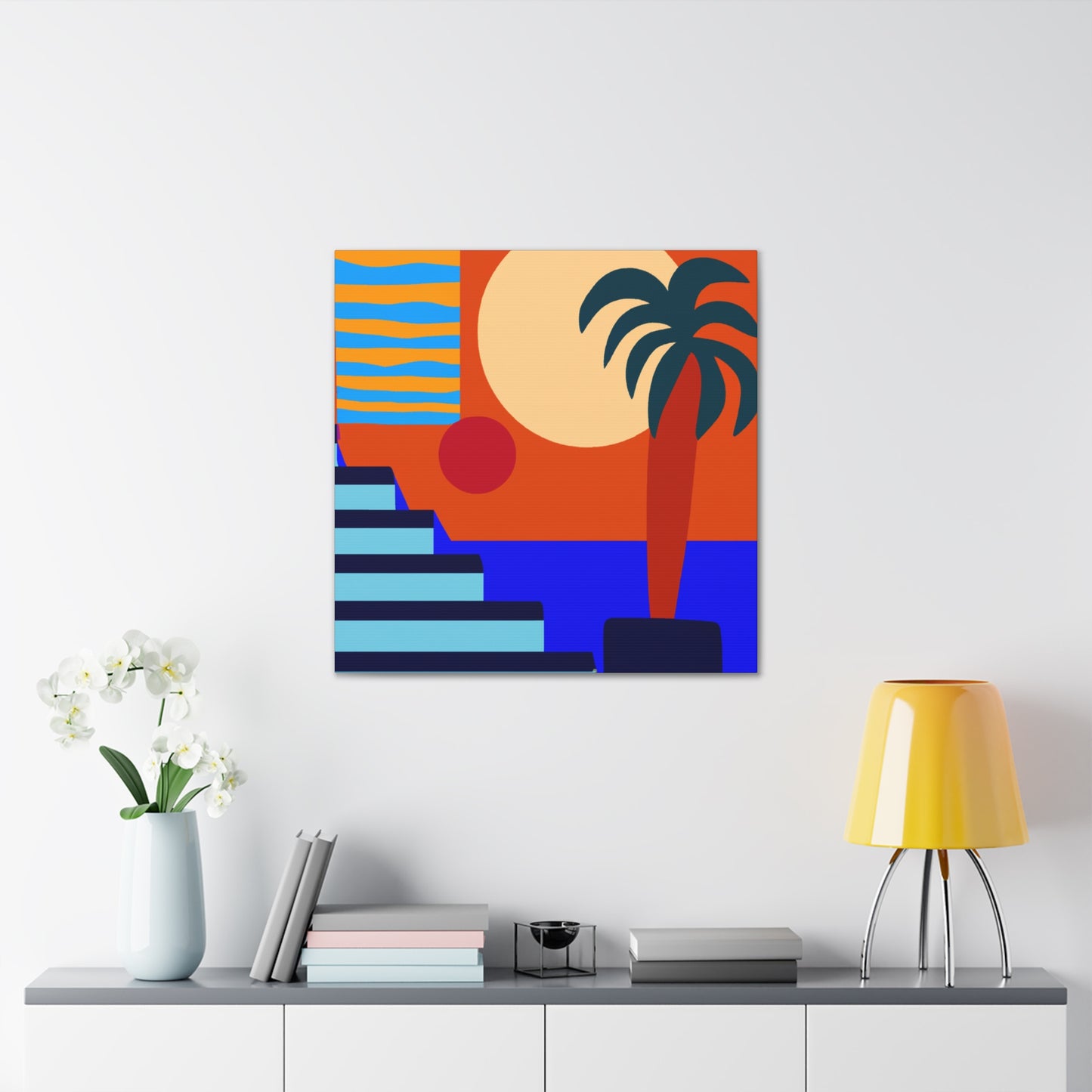 Orange Twitch - Midcentury Canvas