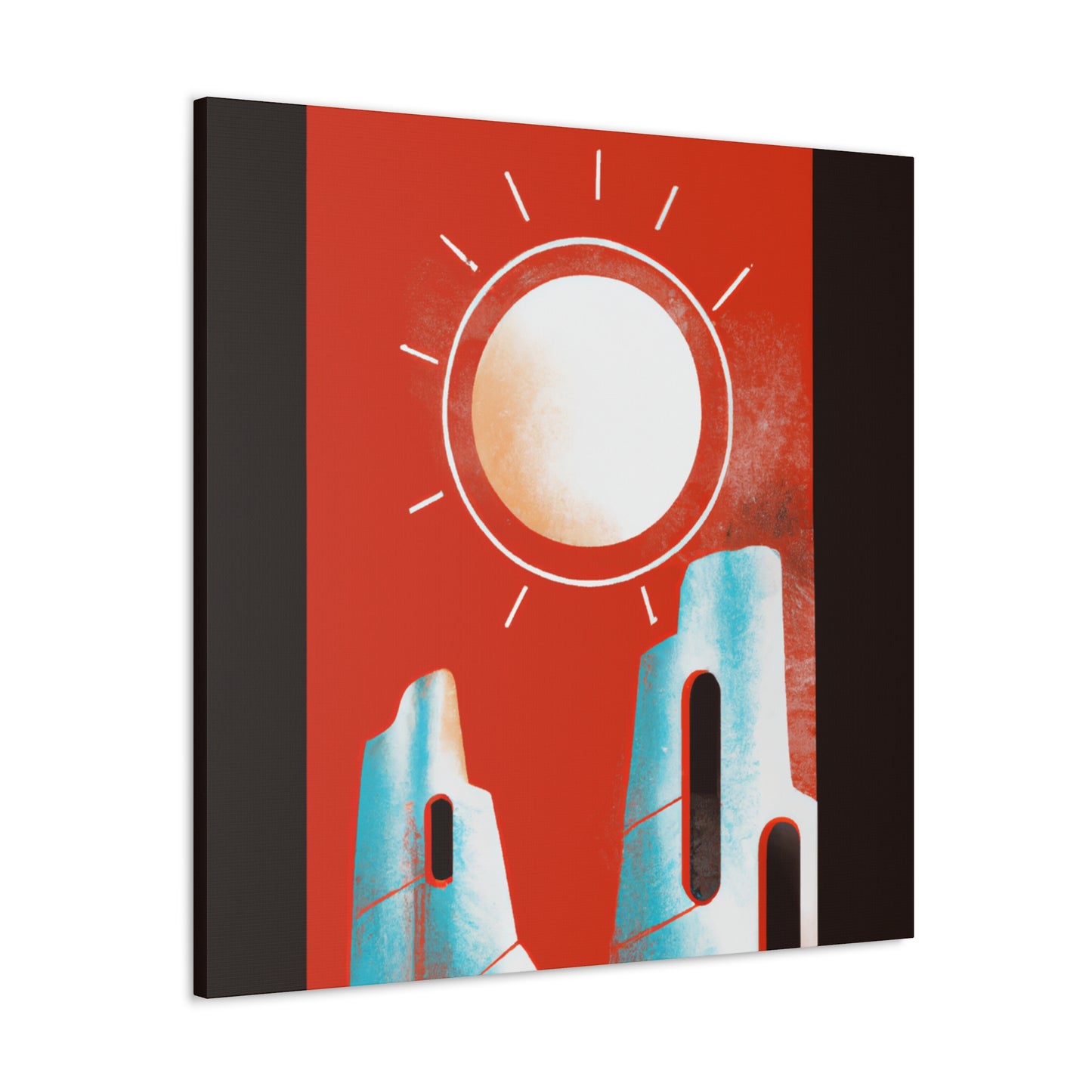 "Elongated Splendor - Midcentury" - Canvas