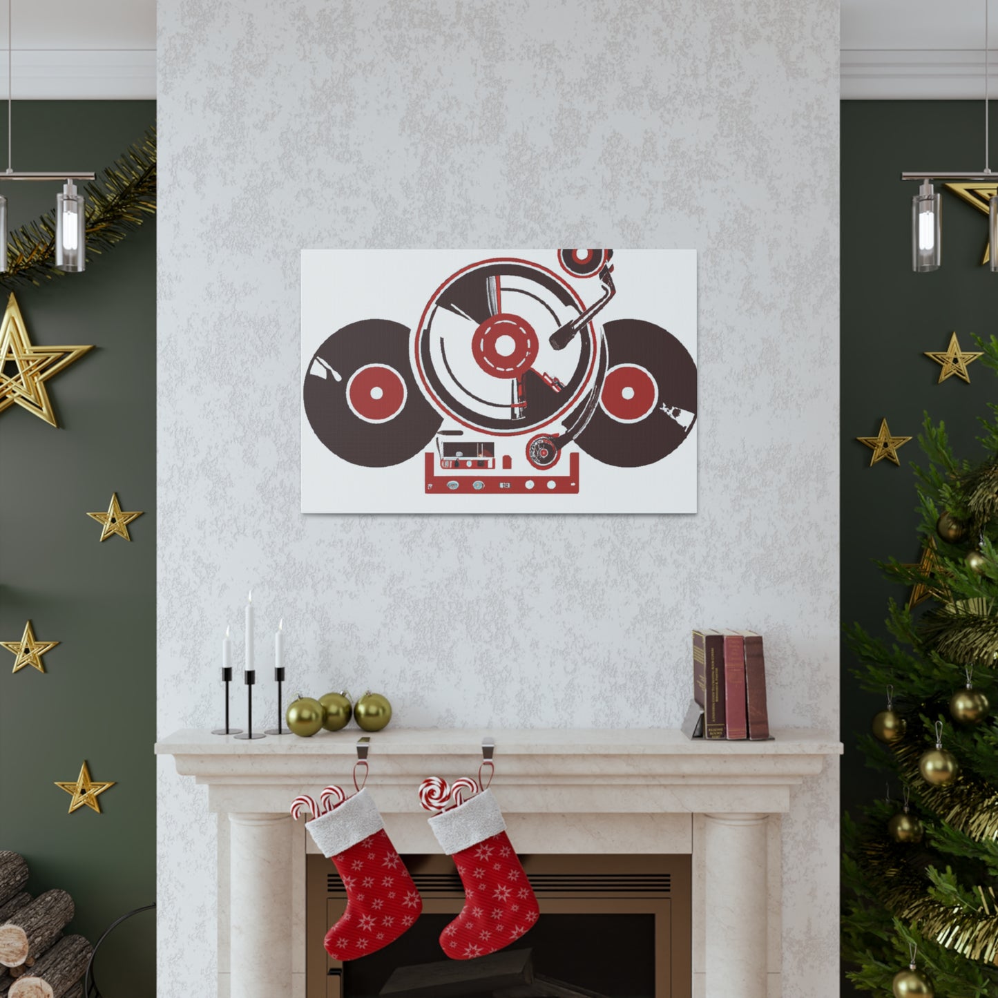 The Vinyl Emperors - Retro Music and Film Canvas