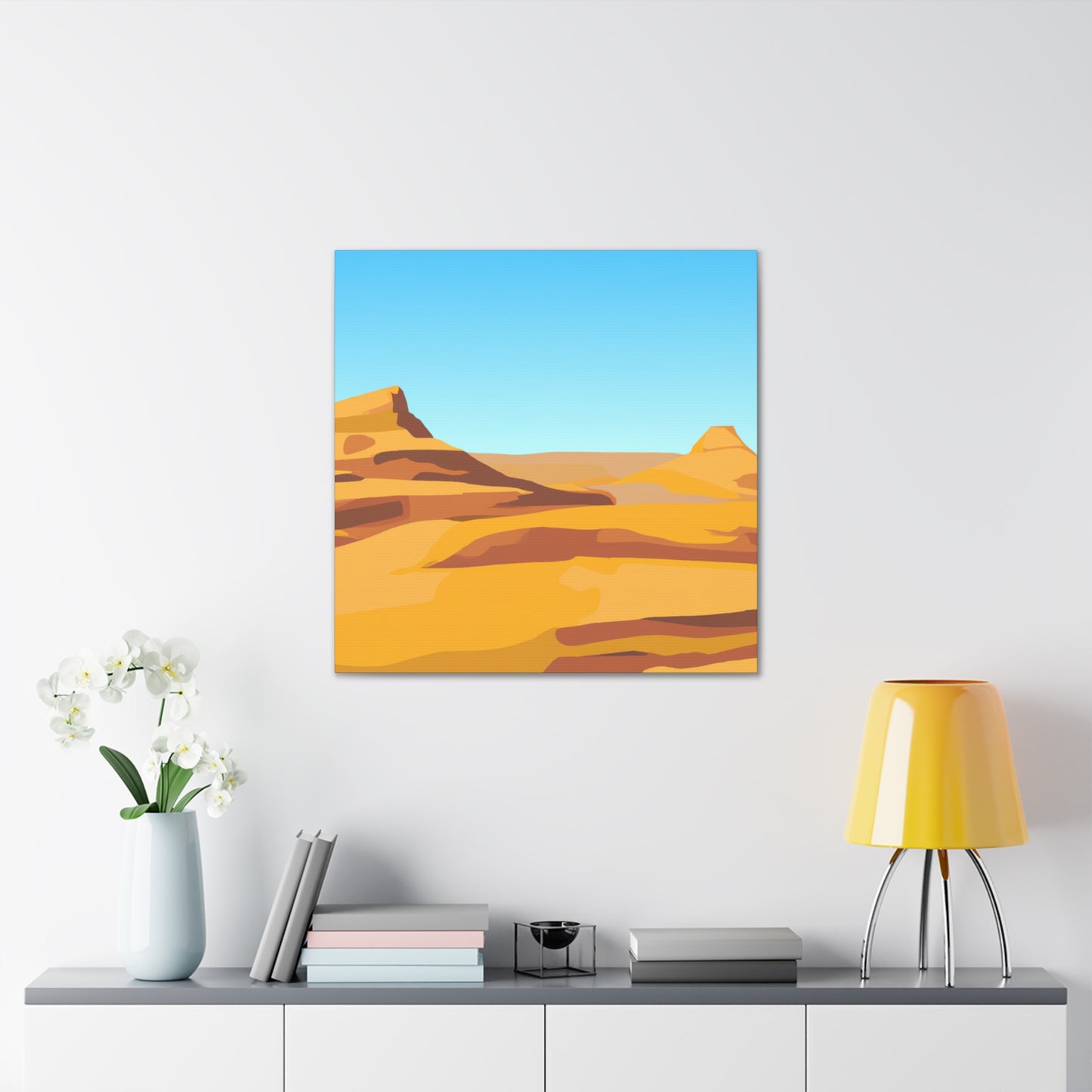 Sunrise Oasis-Landscape - Canvas - Desert