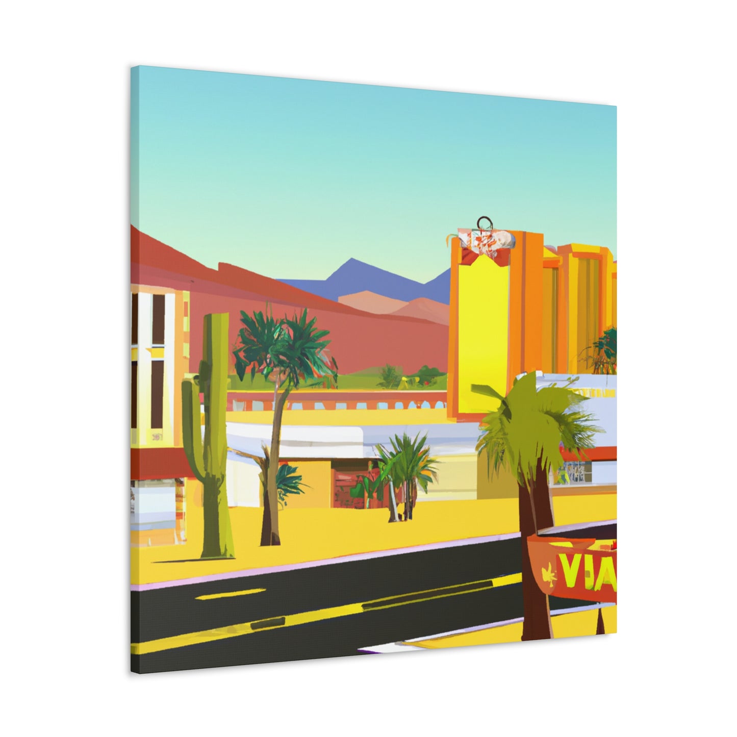 Sandstone Symphony - Architectural - Canvas - Desert
