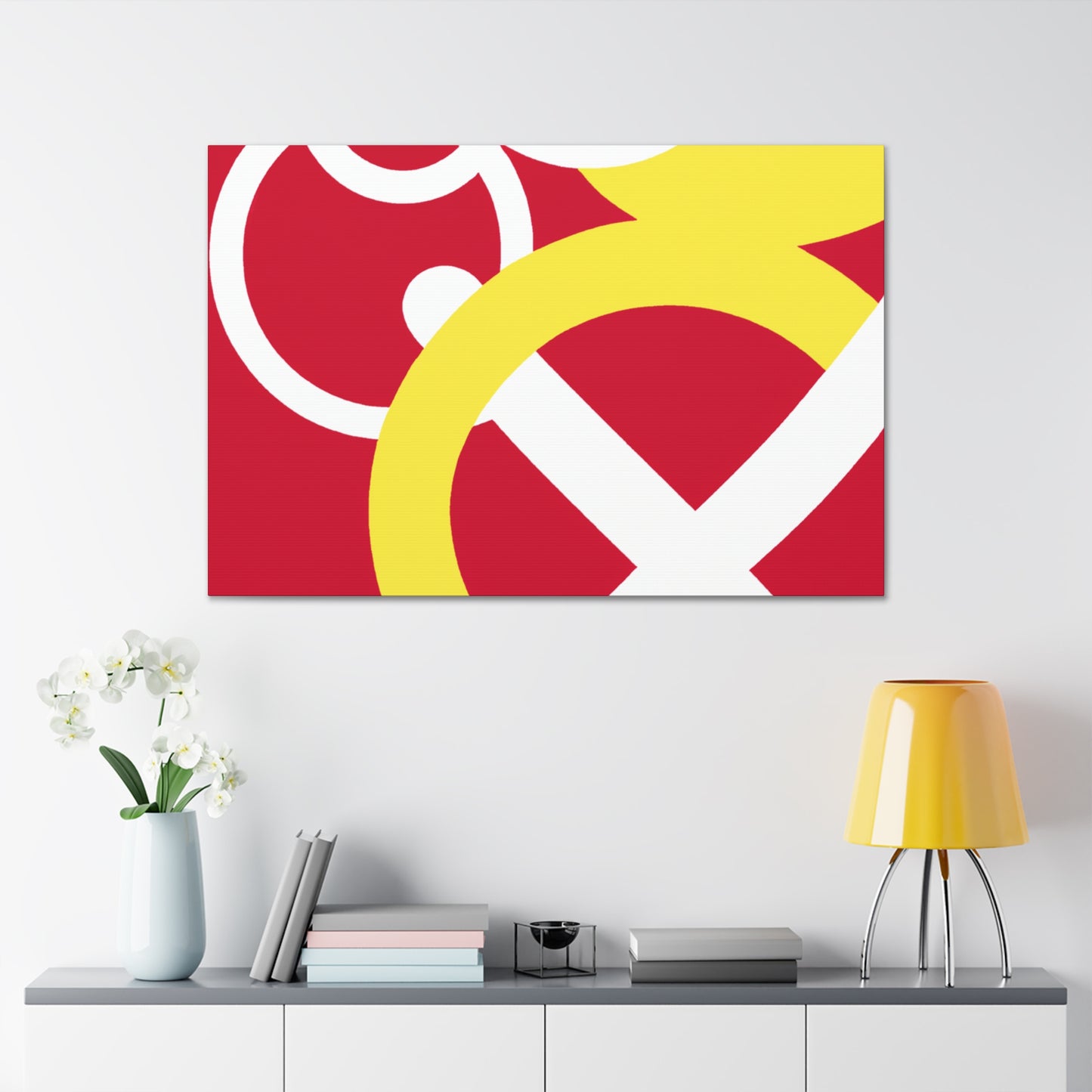 Modern Monochrome- Midcentury - Canvas