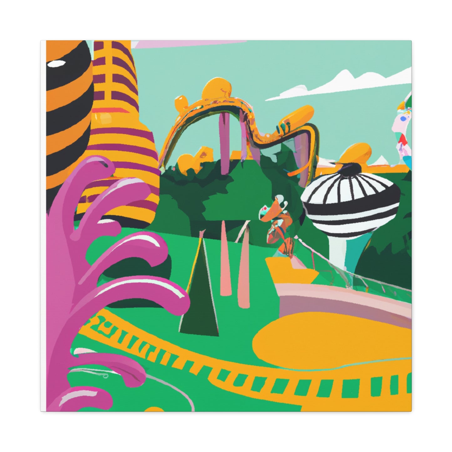 Verdant Valleyscape - Amusement - Canvas