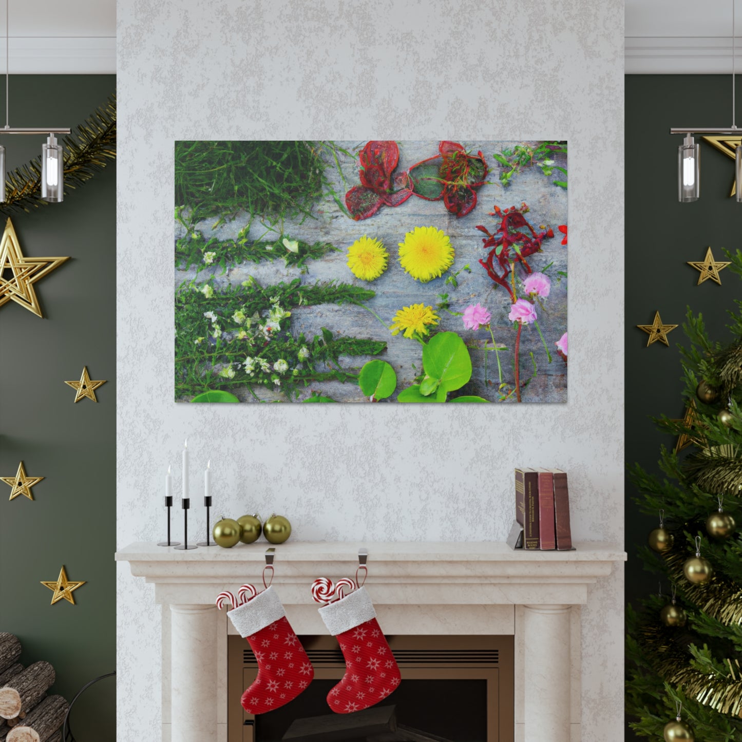 "Garden Glimmer" - Canvas - Floral