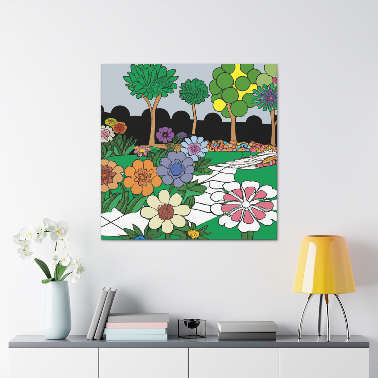 Gardenia Glade - Landscape - Canvas