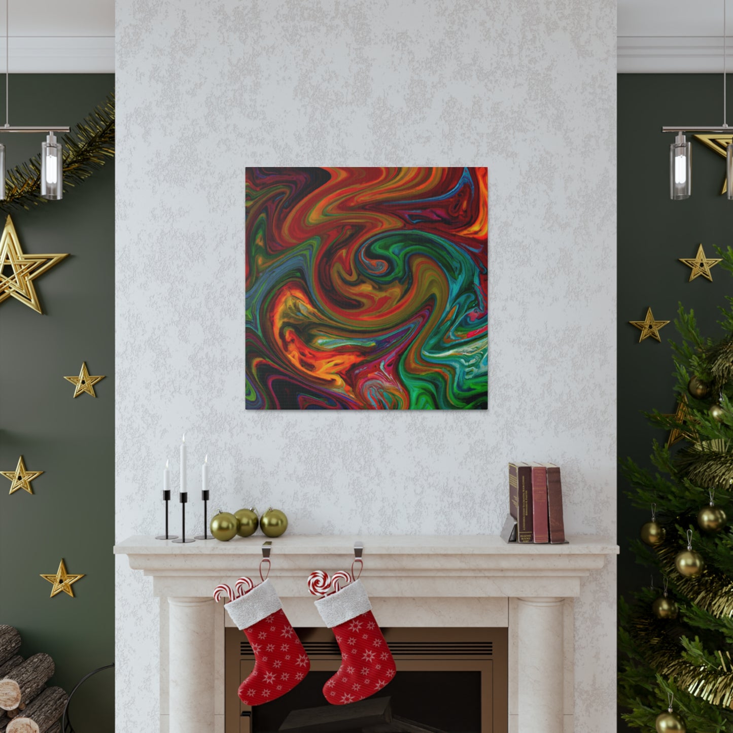 Heated - Canvas - Abstract