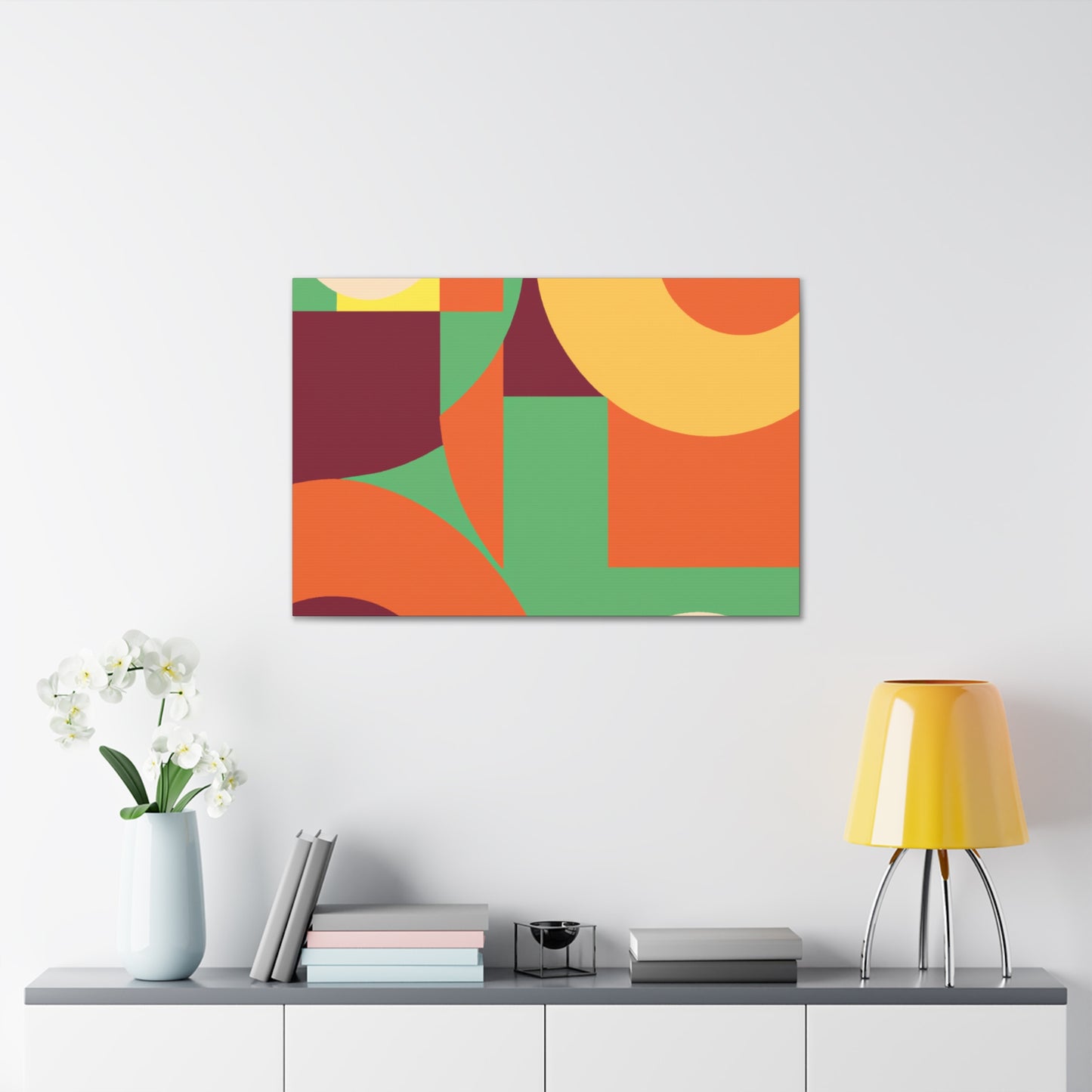 Orbital Burst - Midcentury - Canvas