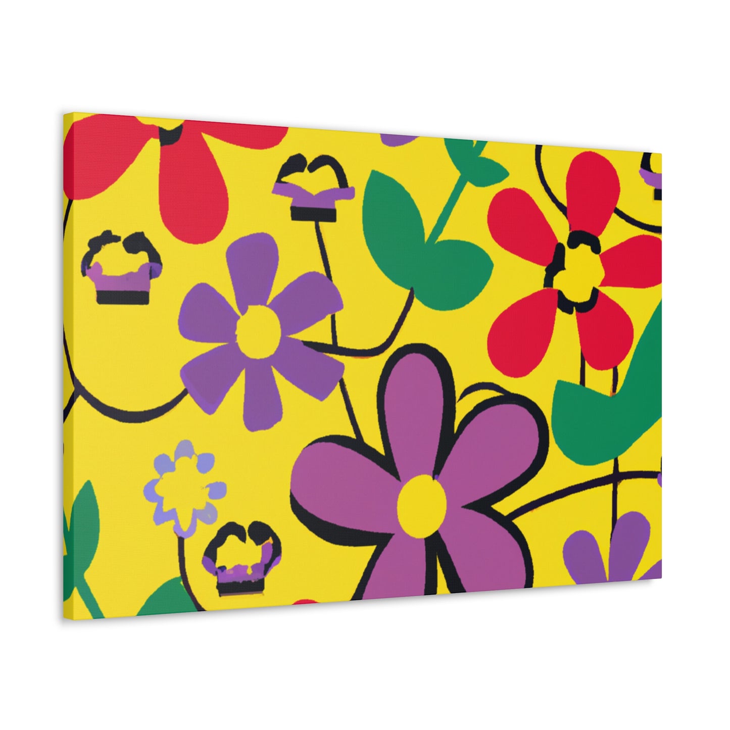 Flower Power Nap: Floral Canvas