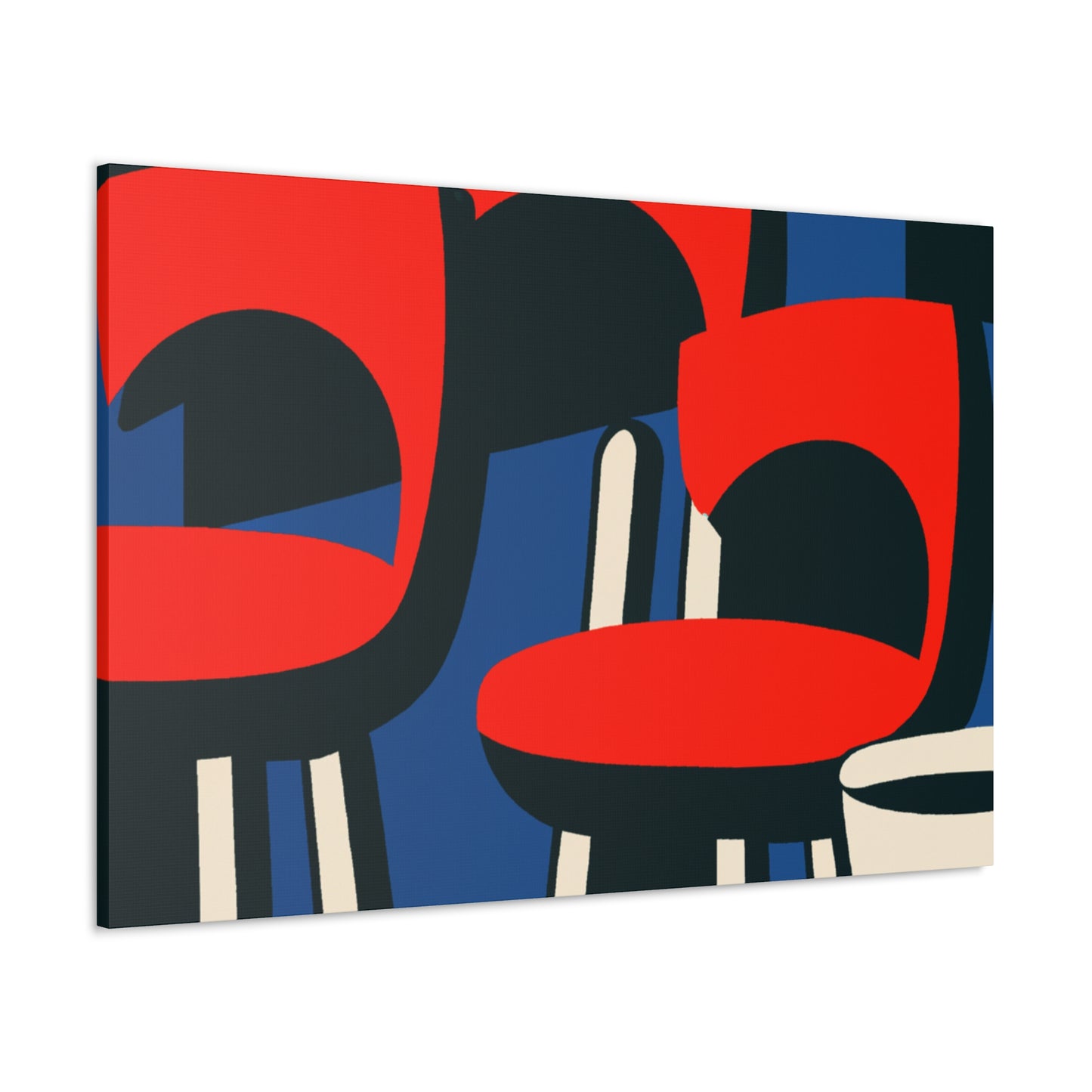 Vibrant Reflections - Midcentury - Canvas