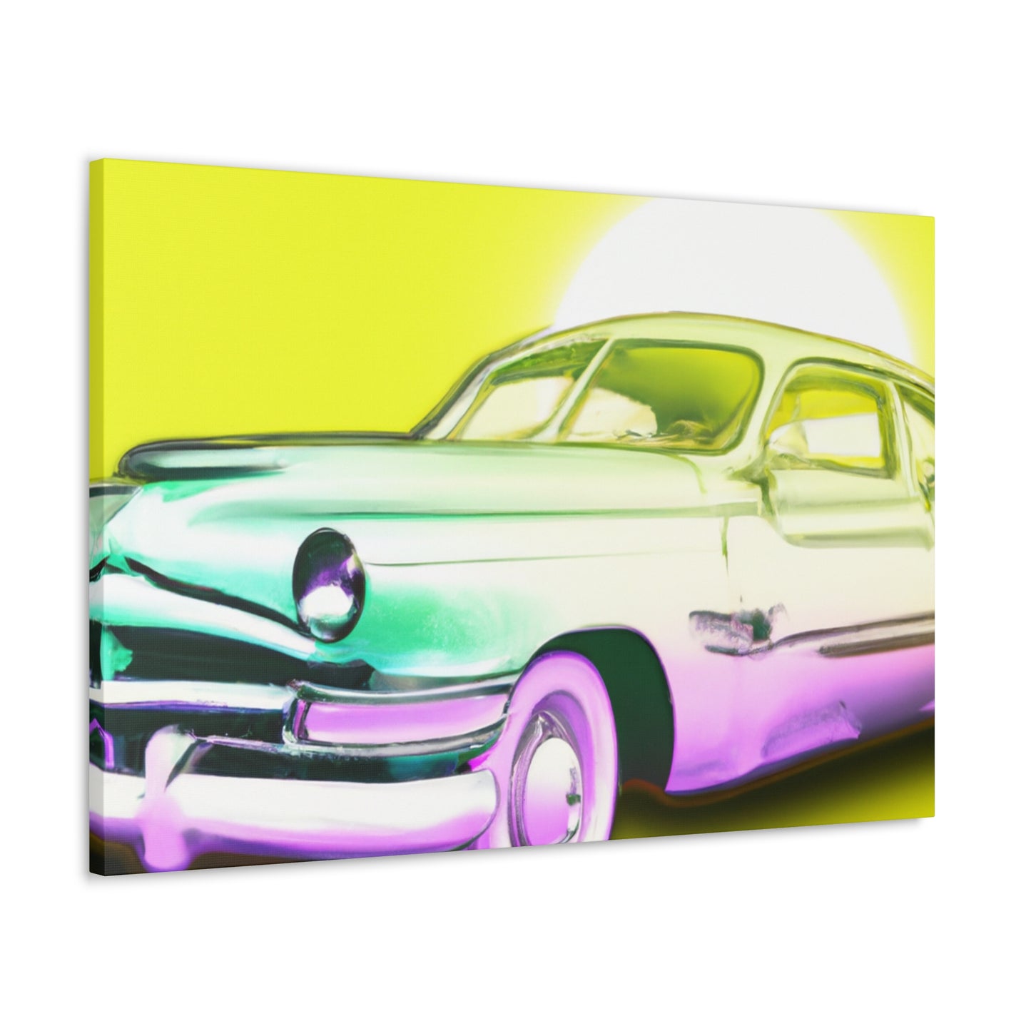 Classic Car Reflection -Automobile Canvas