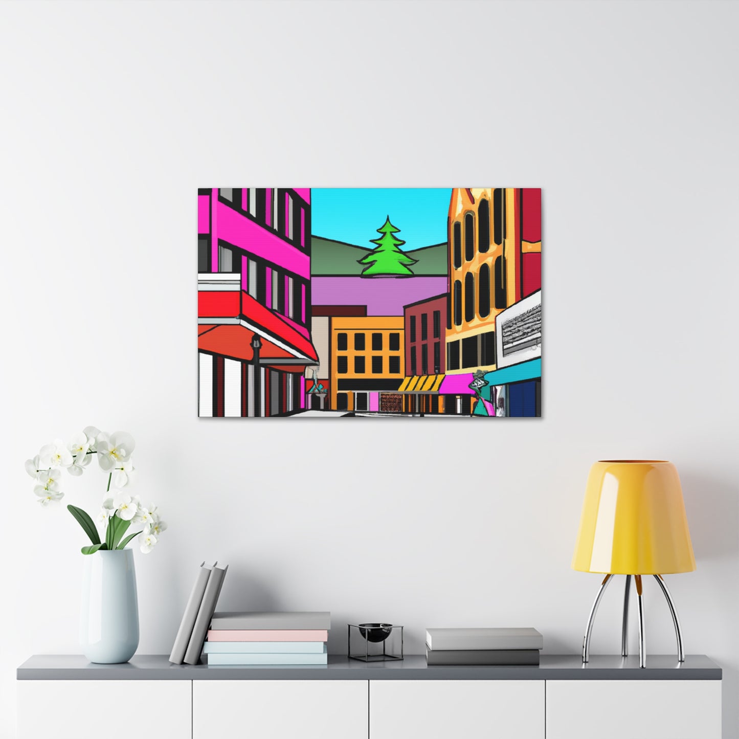 Denver Avenue - Architectural Canvas Pop Art