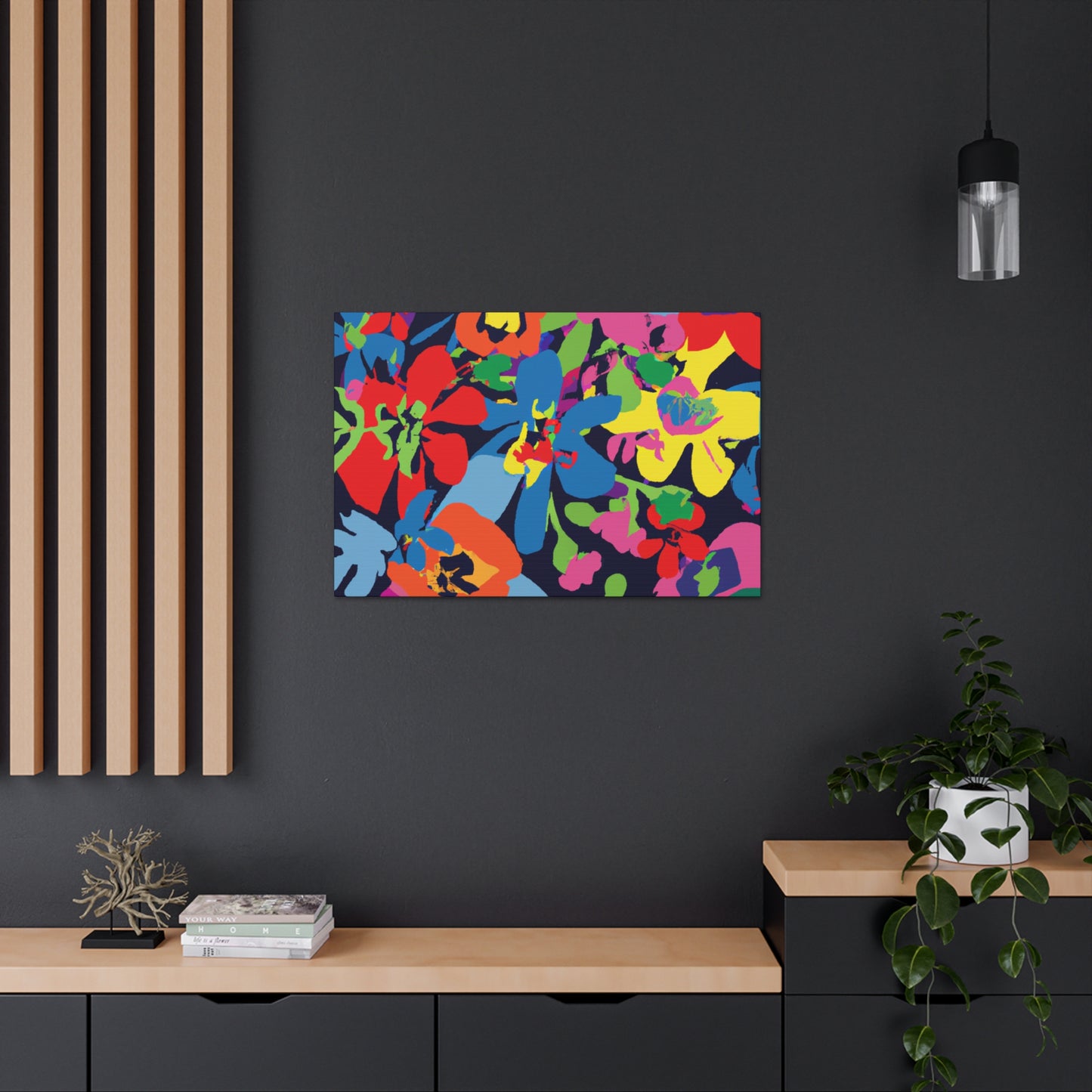 Flower Power Petal Push: - Floral Canvas