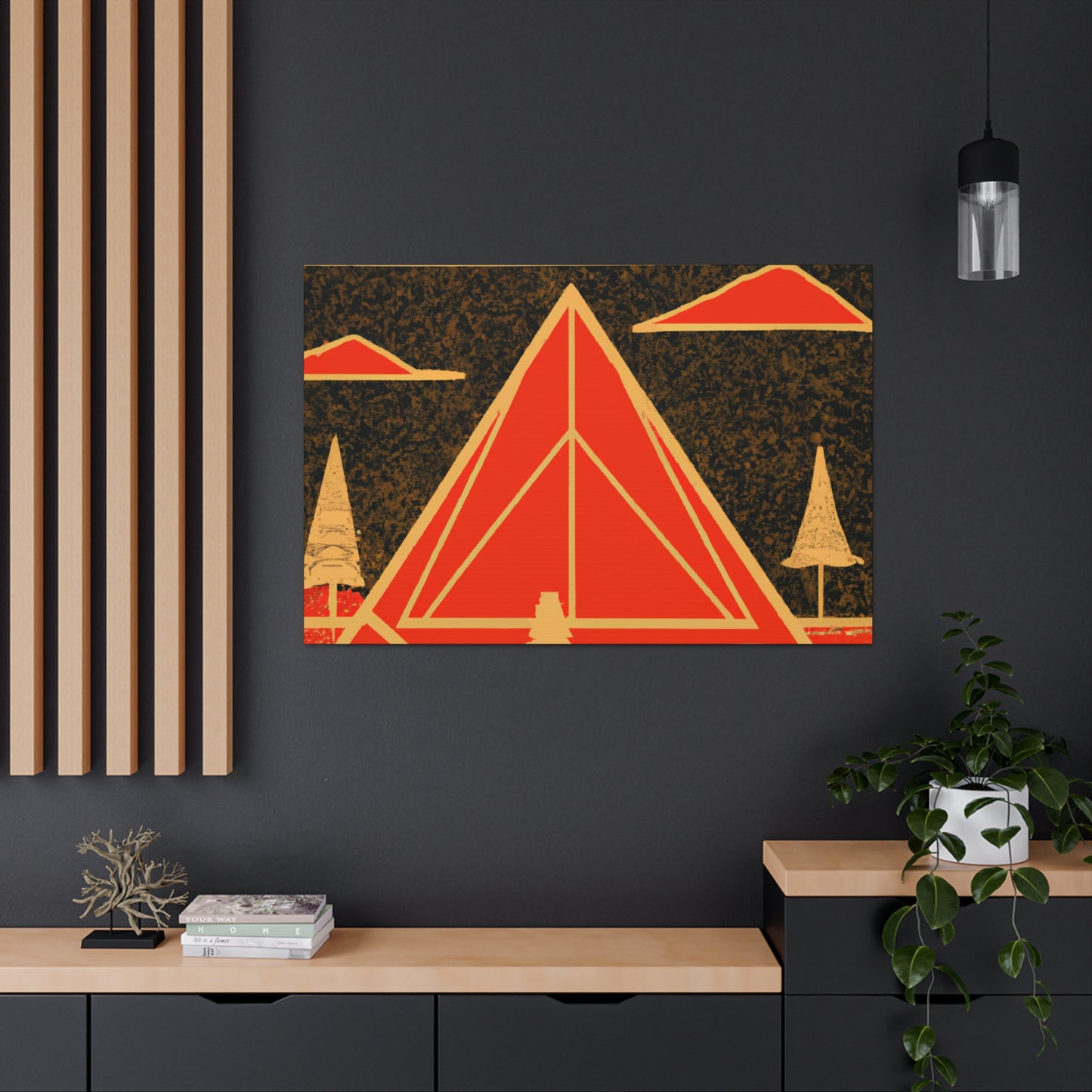 Electric Pyramid - Midcentury Canvas