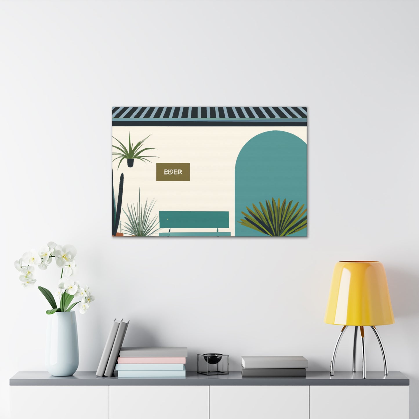 Turbulent Twirls - Midcentury - Canvas
