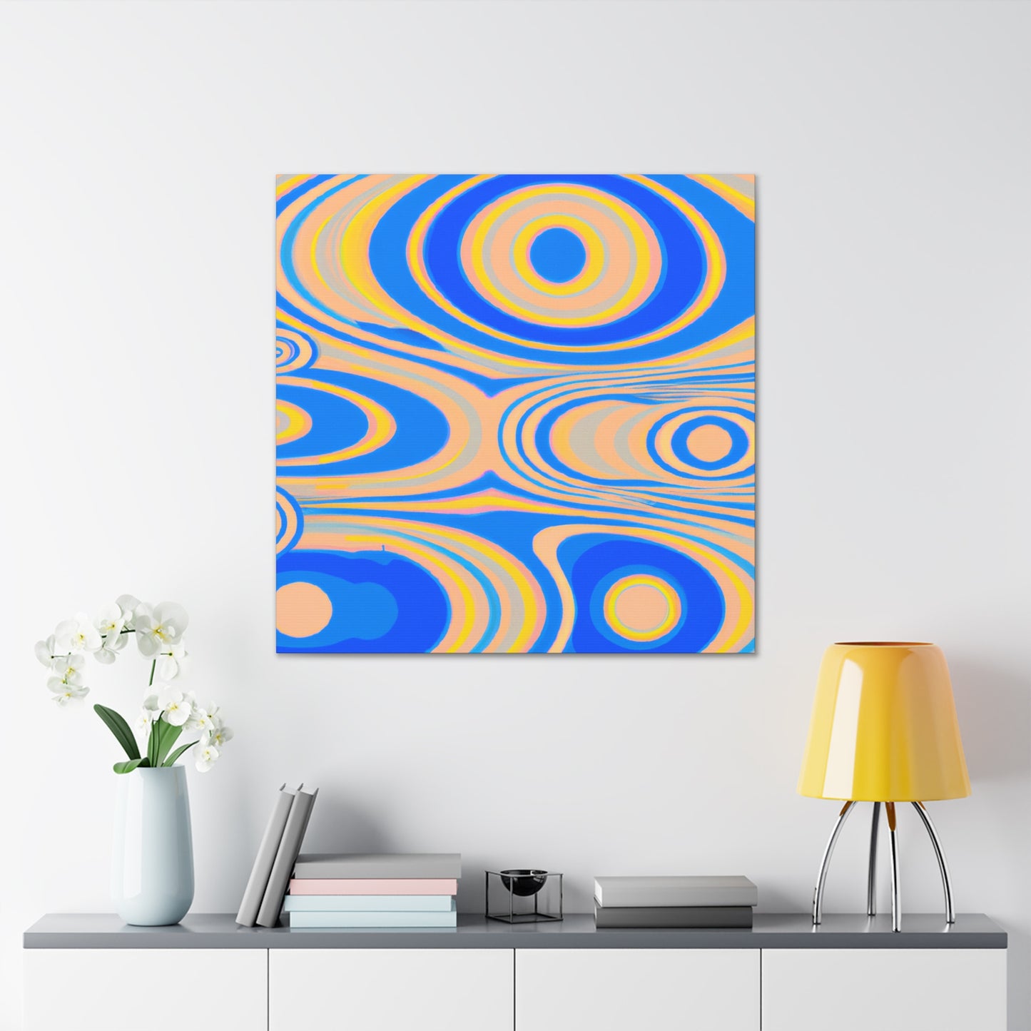 Aqua Flesh - Abstract - Canvas