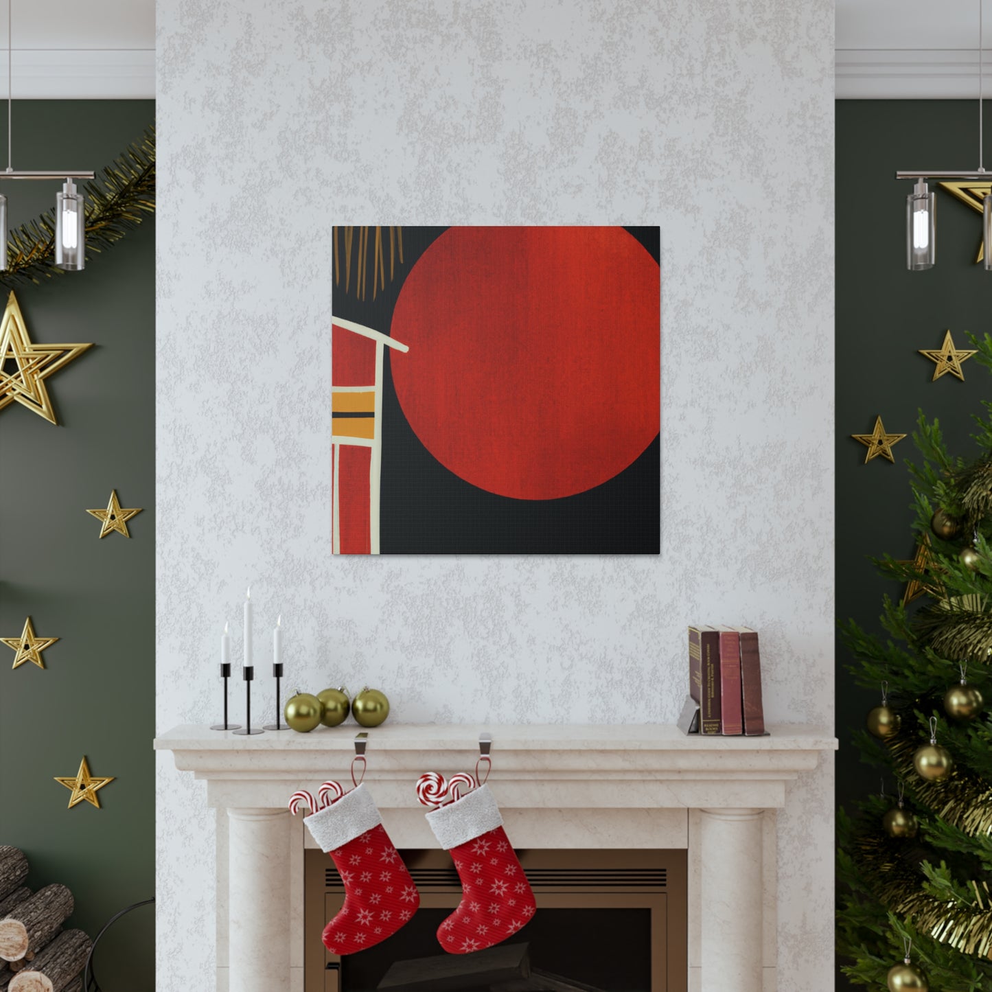 Sandyblaze Moon - Midcentury Canvas