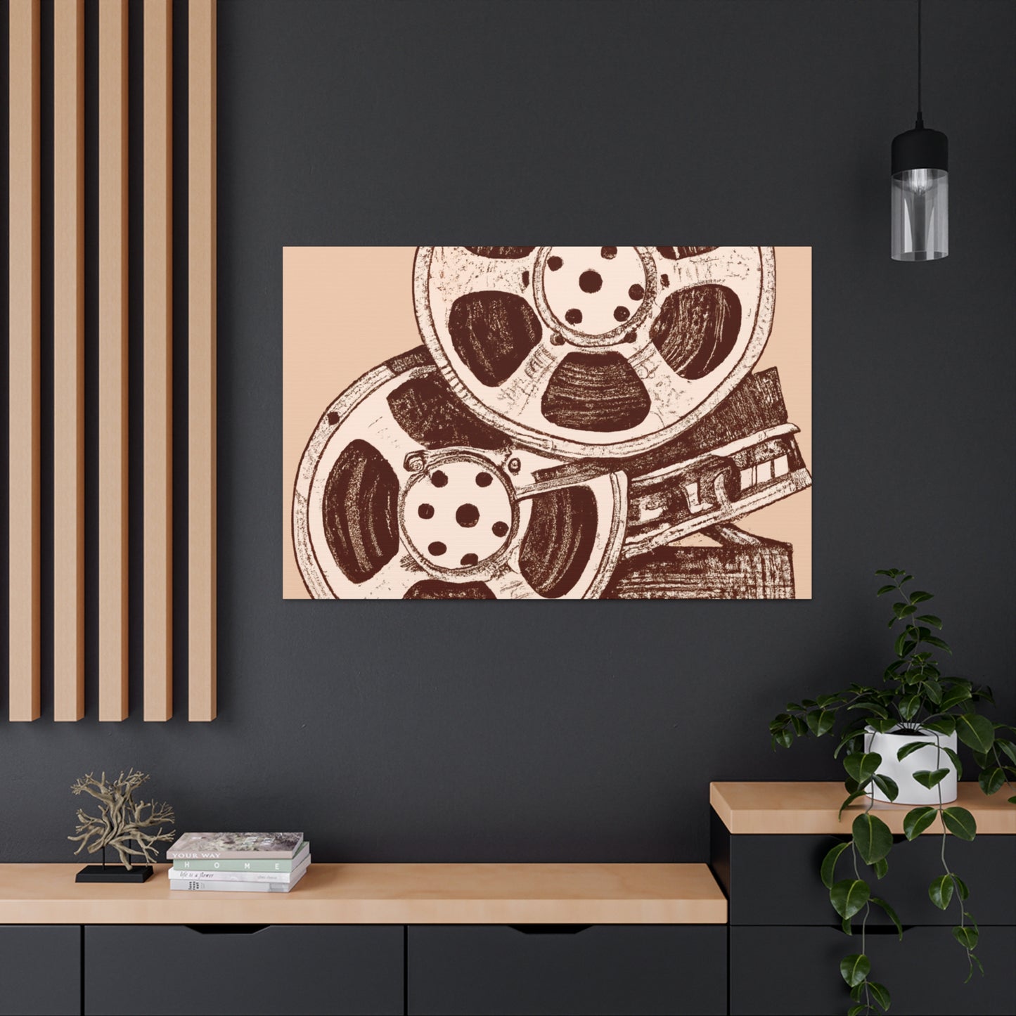 Reel Smashers - Retro Music and Film Canvas
