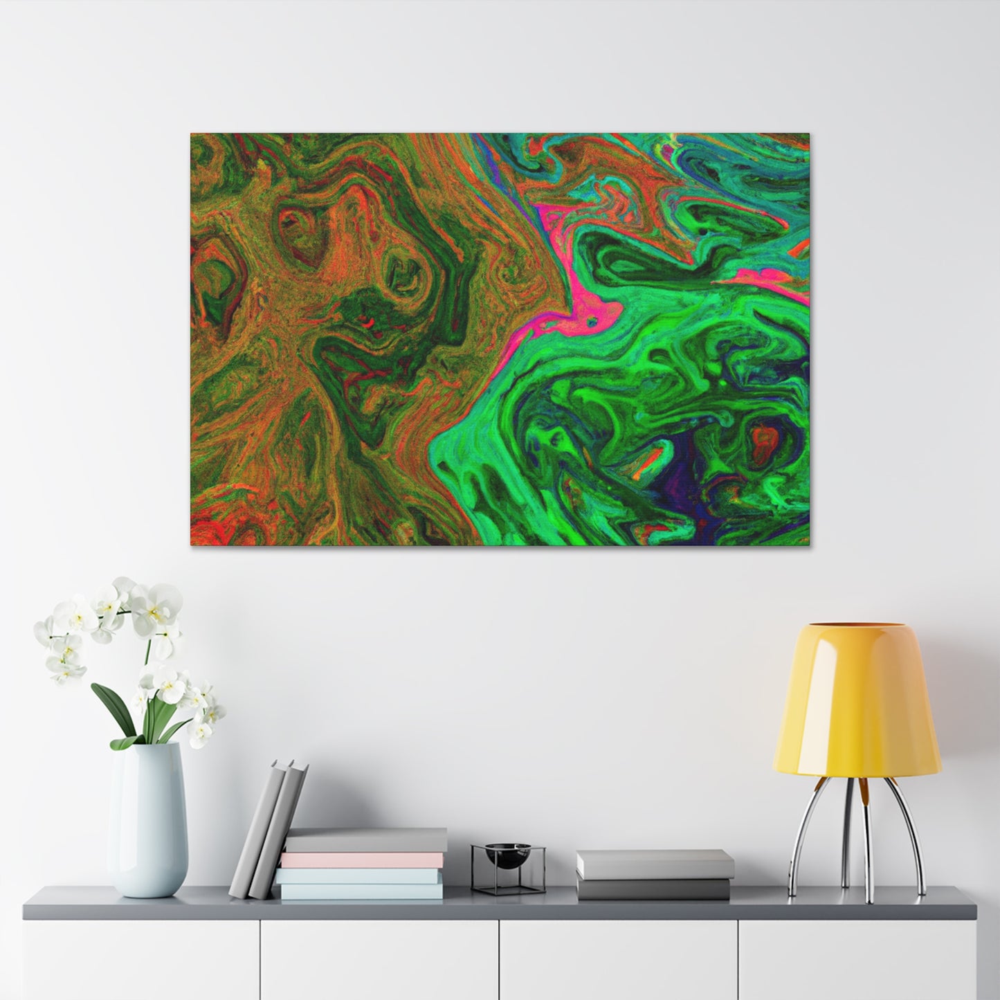 Green Mean - Canvas - Abstract