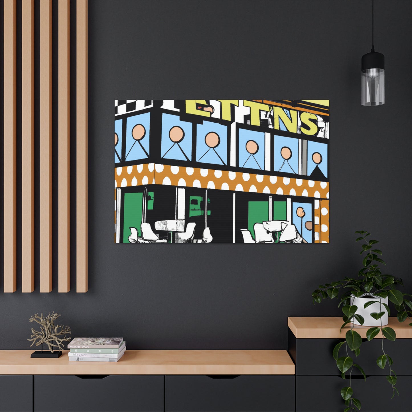 "The Rockin' 50s Drive-In" - Canvas - Pop Art
