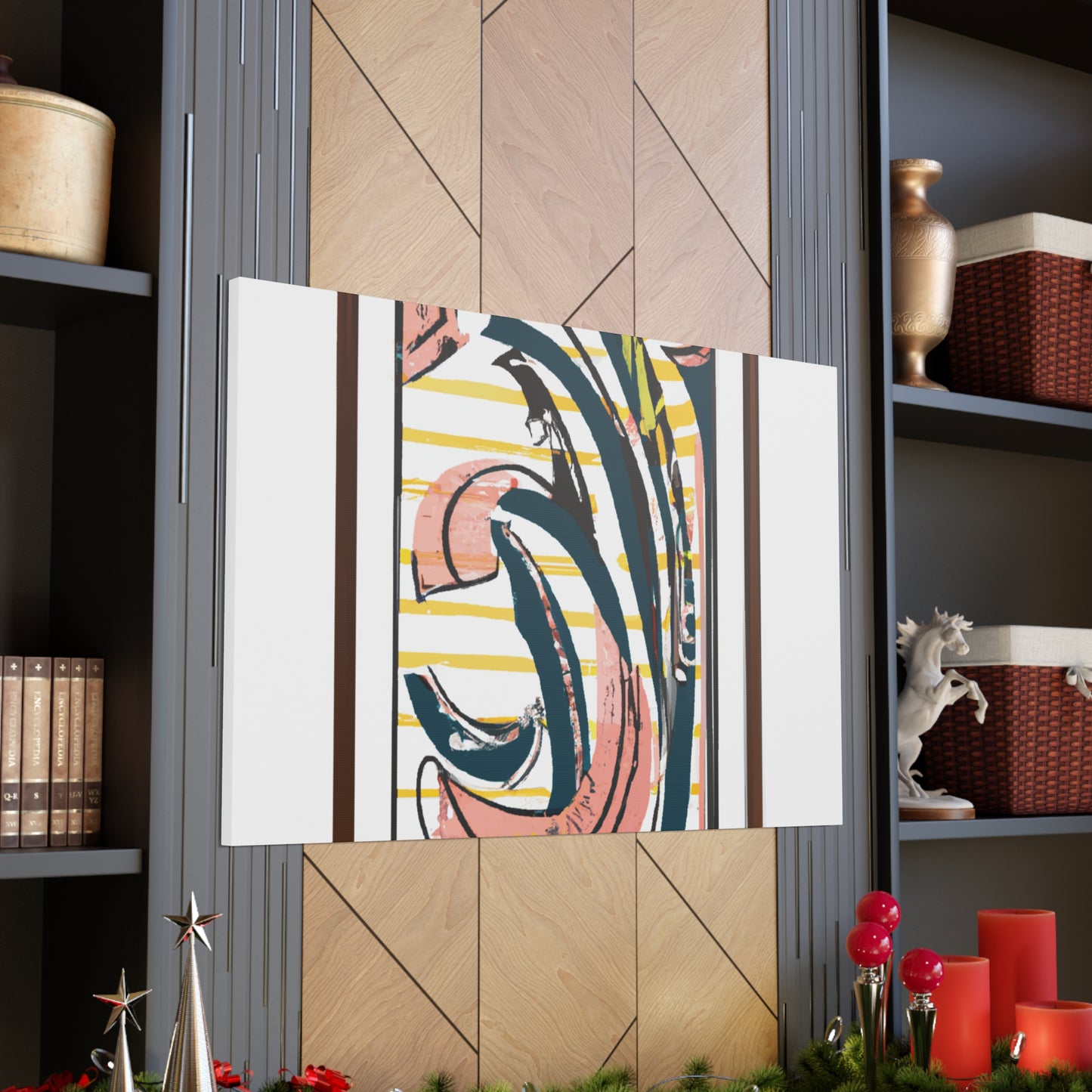 Flametail Parrot - Midcentury Canvas