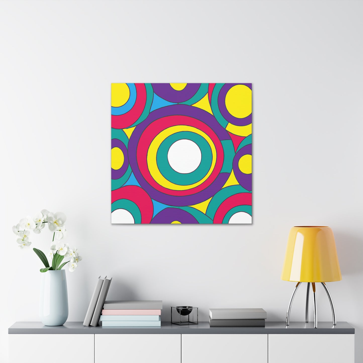 Circular Fury - Midcentury Retro Canvas