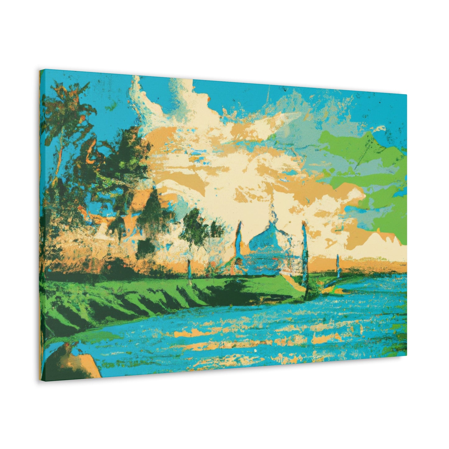 Bustling India - Destination India - Canvas