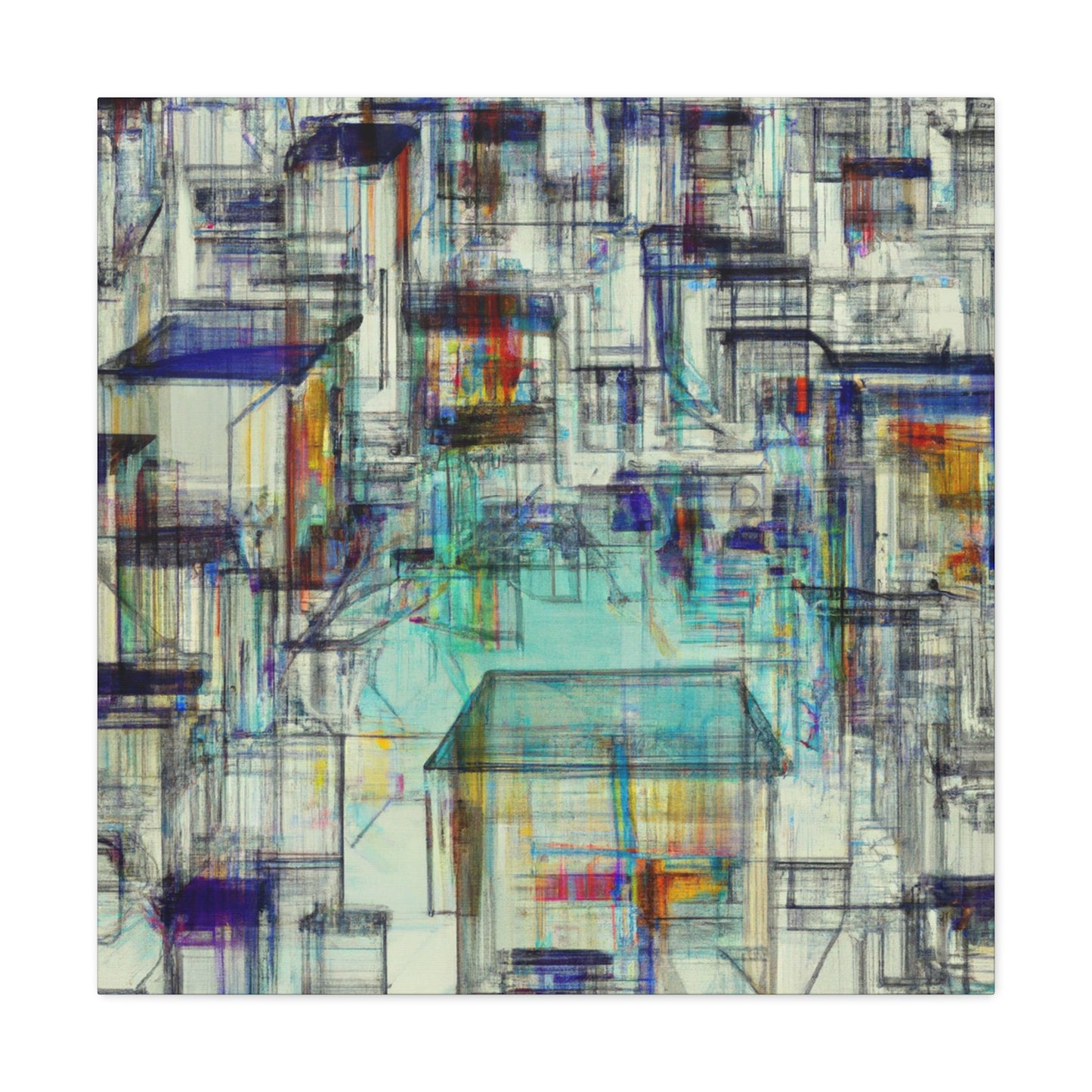 Vermeer. - Architectural - Abstract - Canvas