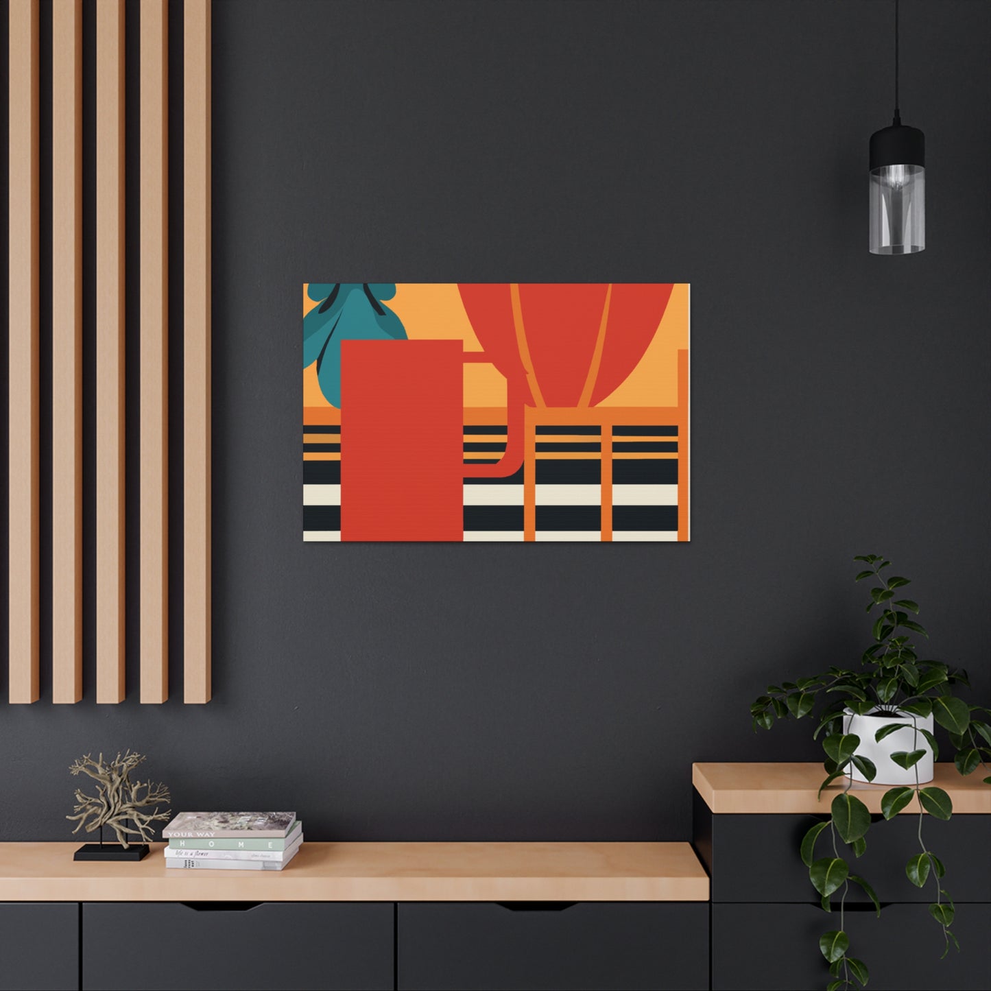 Orange Foxy. - Midcentury Canvas