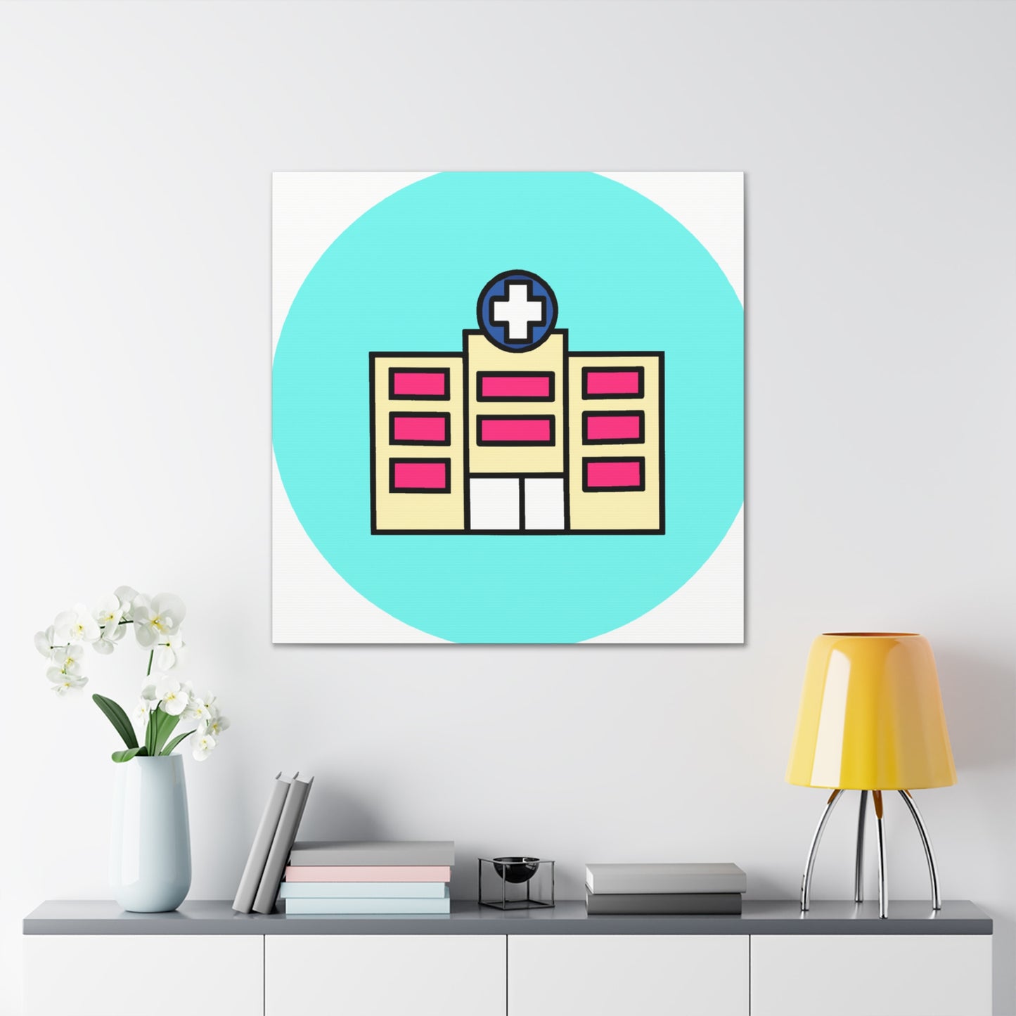 Help Is Available - Minimalism - Canvas