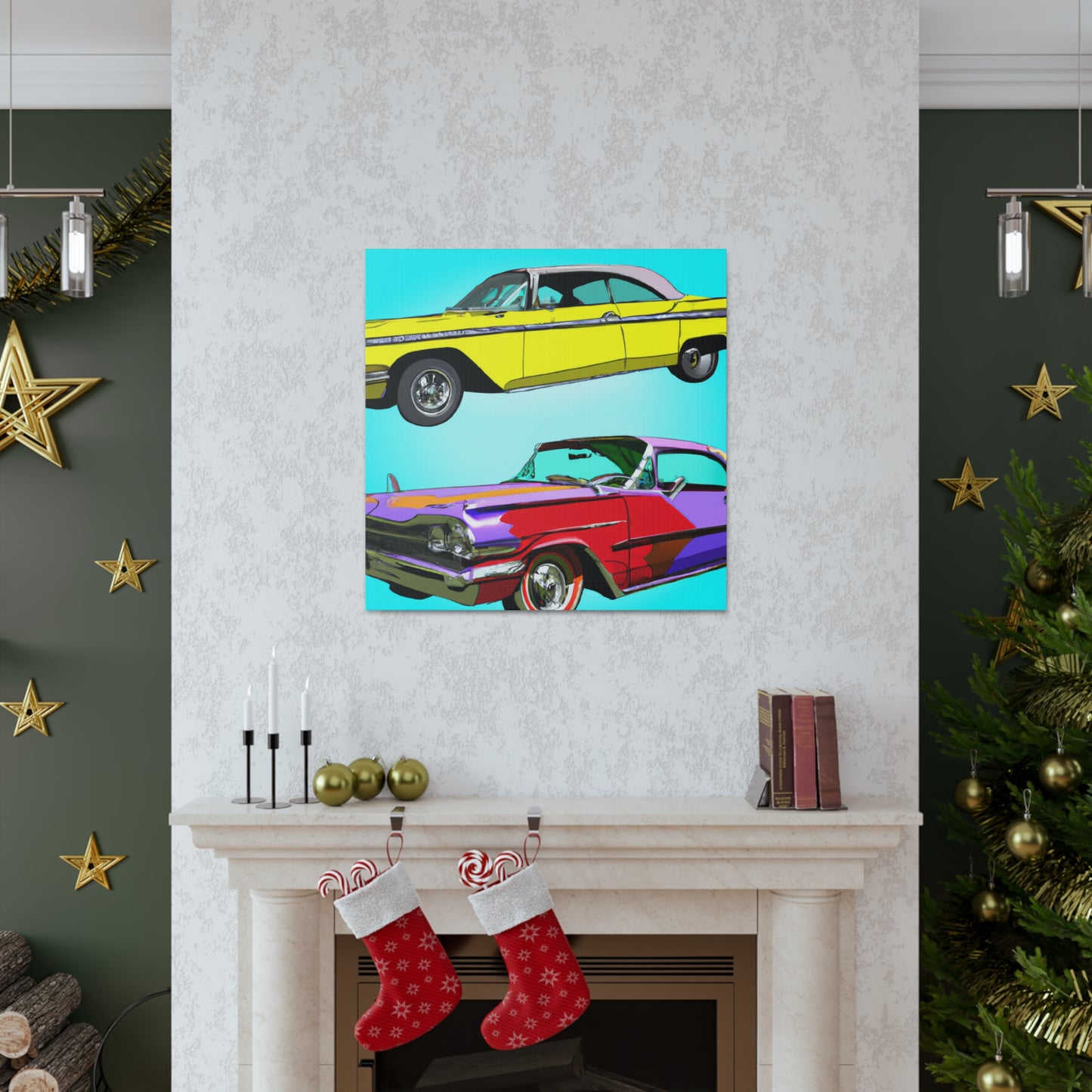 "Vintage Roadsters" - Automobile Canvas