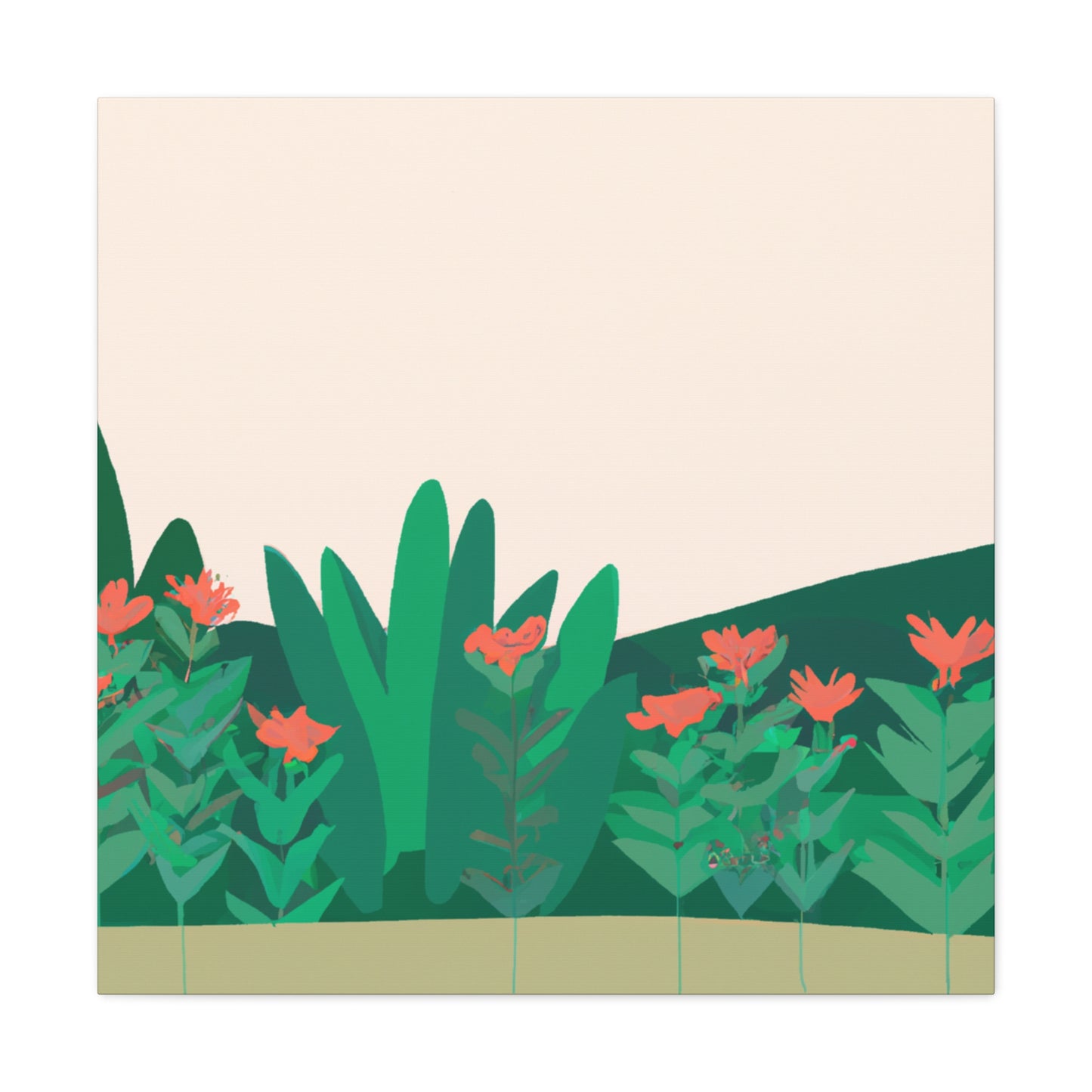 Butterfly Blooms Landscape - Canvas
