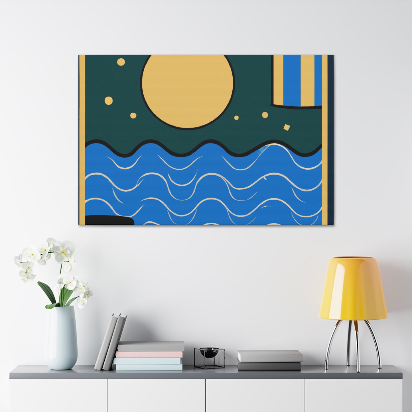 Agua - Midcentury Canvas