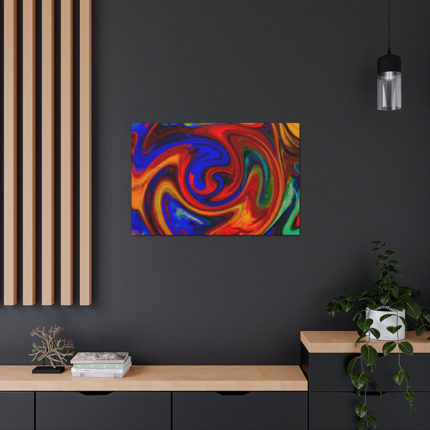 Dark Hurricane- Canvas - Abstract