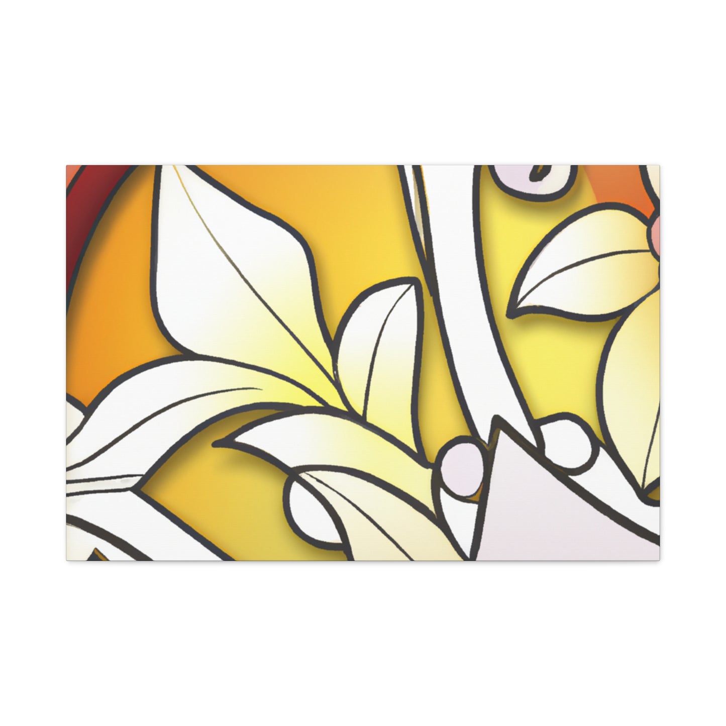 Leafy Warmth- Glass Canvas