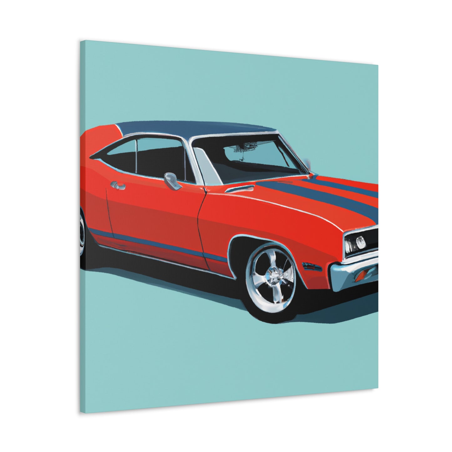 The Burnout Bronco - Automobile - Canvas