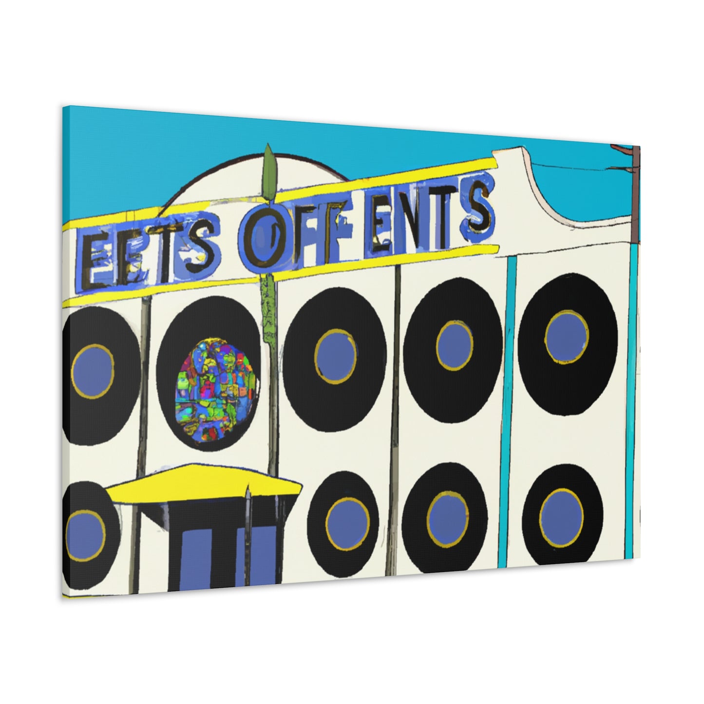 Sock Hop Shoppe - Retro Music Canvas
