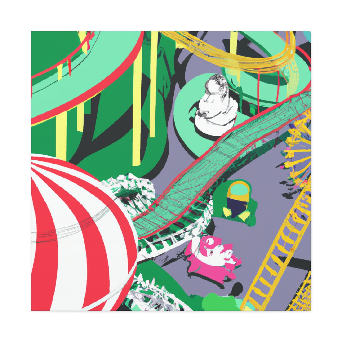 Rhino Rampage - Amusement - Canvas