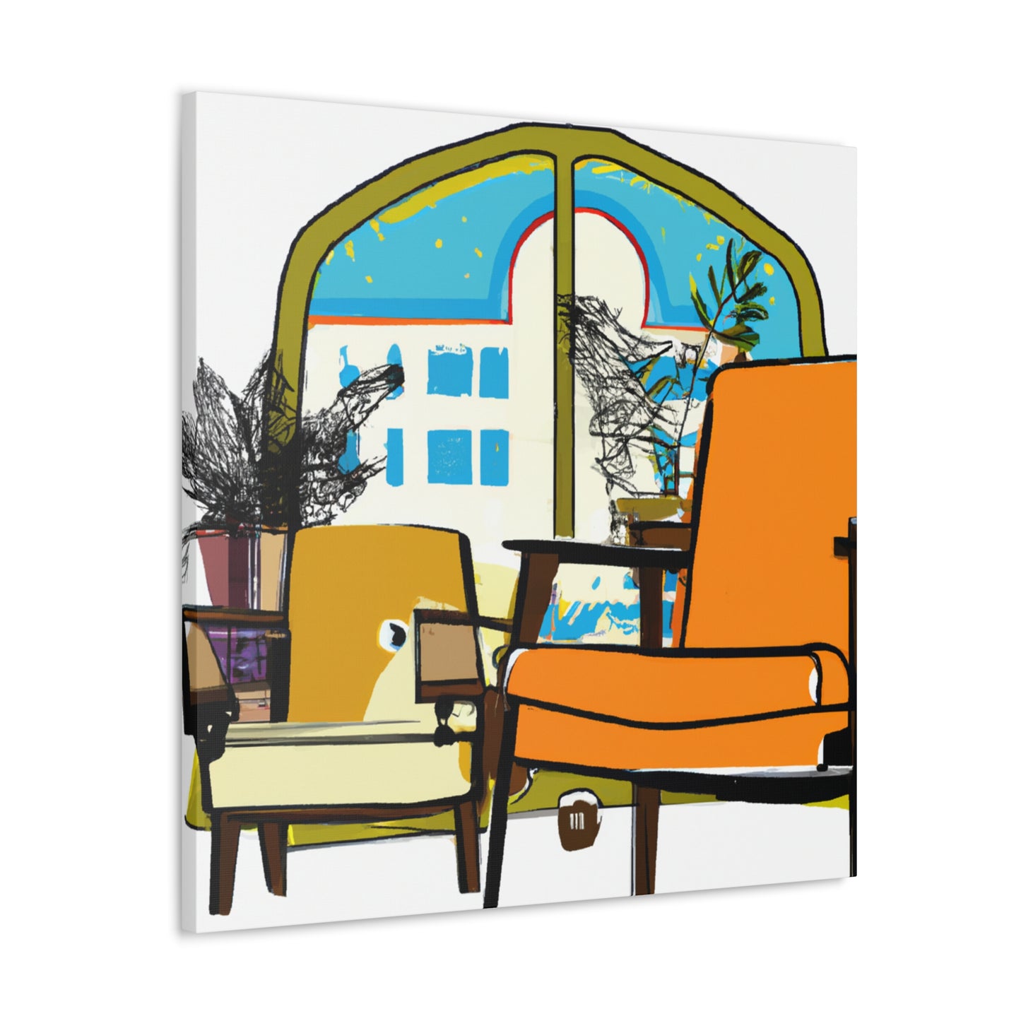 Zen Collage - Midcentury - Canvas