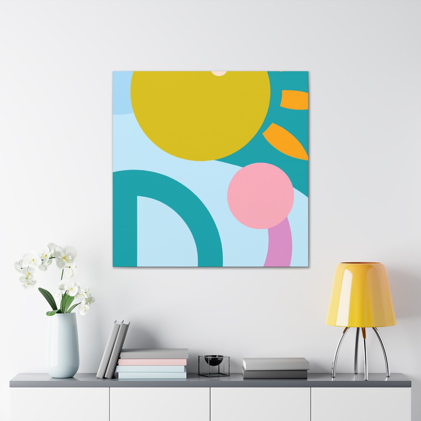 Pigment Paradise- Midcentury - Canvas