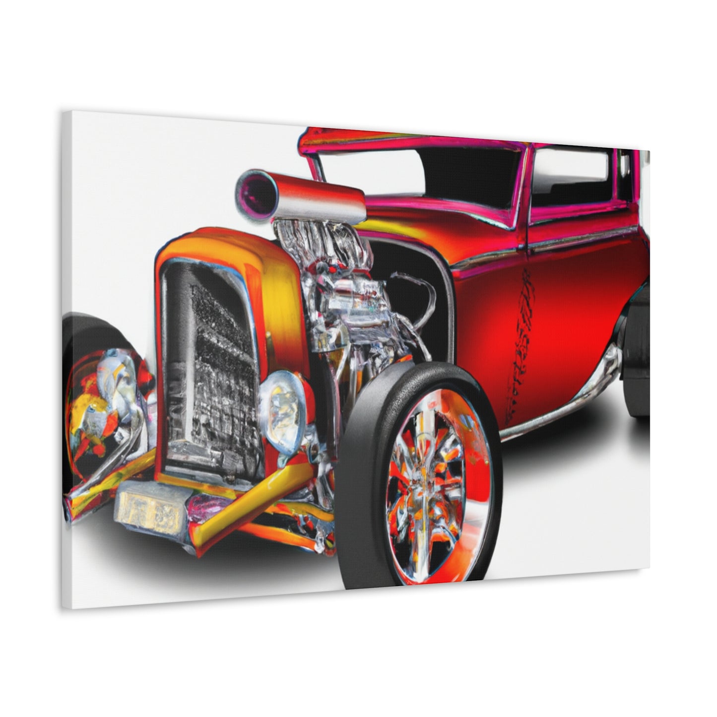 Hot Rod Lightning - Automobile - Canvas